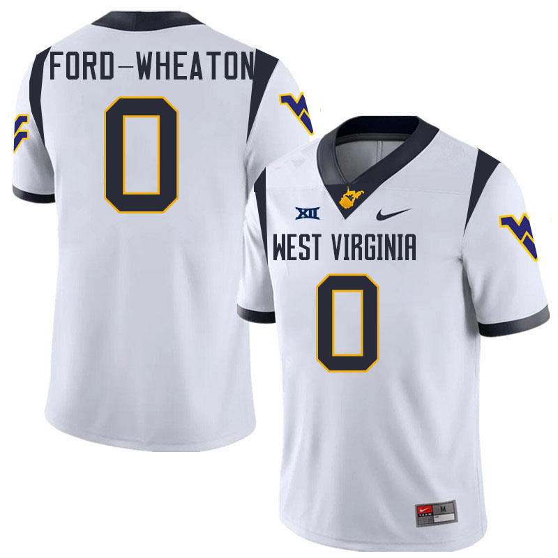 Bryce Ford-Wheaton WVU Jersey,West Virginia Mountaineers #0 Bryce Ford-Wheaton Jersey Youth-White